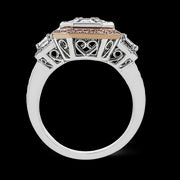 Engagement Ring in 18k Gold with Diamonds