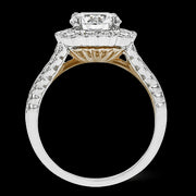 Engagement Ring in 18k Gold with Diamonds