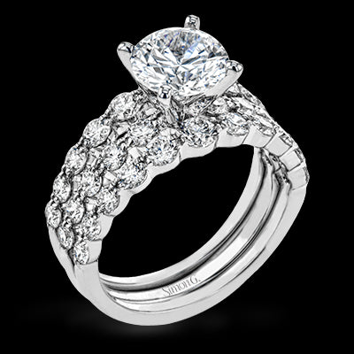 Wedding Set in 18k Gold with Diamonds