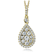 Pendant in 18k Gold with Diamonds