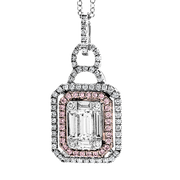 Pendant in 18k Gold with Diamonds
