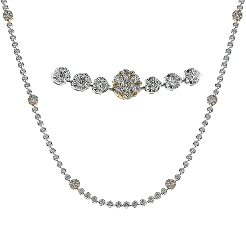 Necklace in 18k Gold with Diamonds