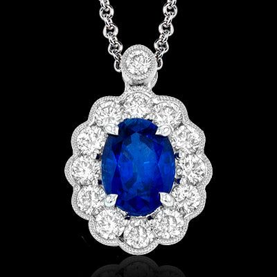 Color Pendant in 18k Gold with Diamonds