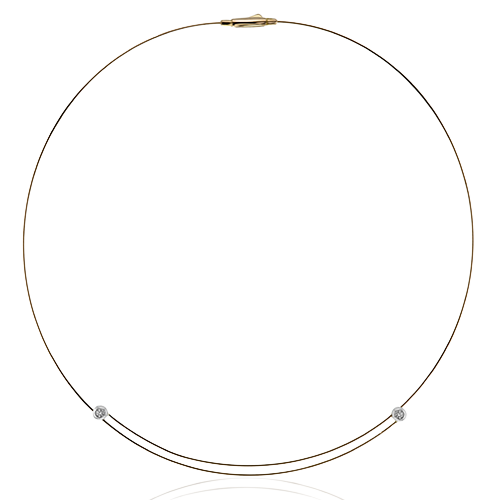 Necklace in 18k Gold with Diamonds