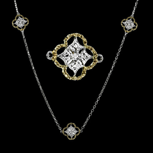 Necklace in 18k Gold with Diamonds