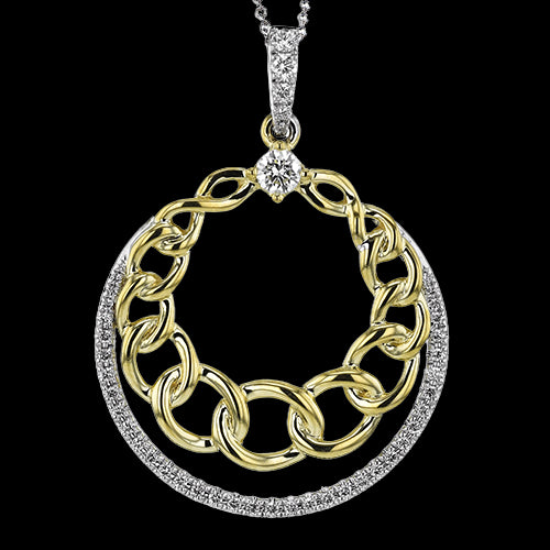 Pendant in 18k Gold with Diamonds