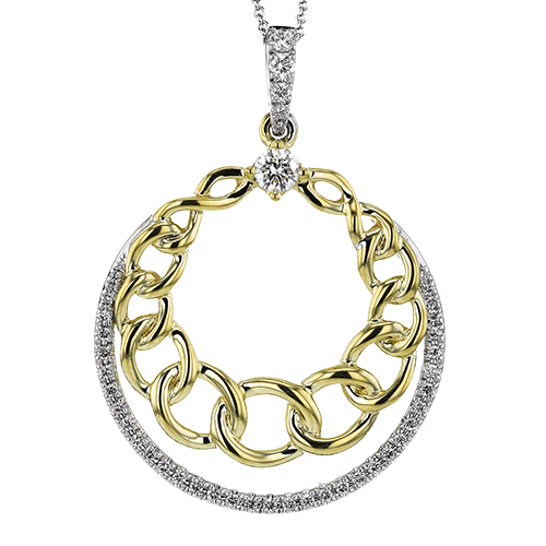 Pendant in 18k Gold with Diamonds