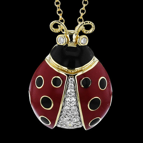 Pendant in 18k Gold with Diamonds