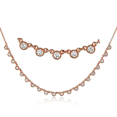 Necklace in 18k Gold with Diamonds
