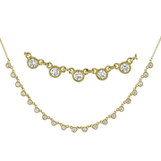 Necklace in 18k Gold with Diamonds