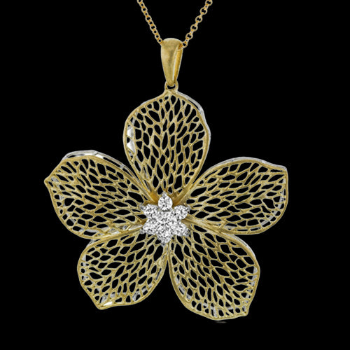 Pendant in 18k Gold with Diamonds