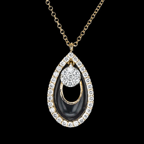Pendant in 18k Gold with Diamonds