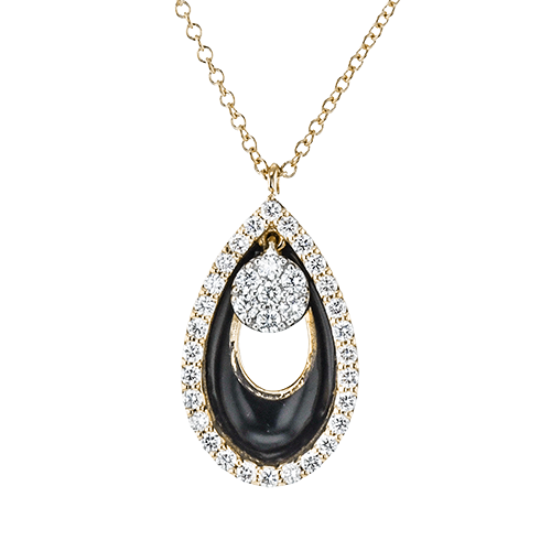 Pendant in 18k Gold with Diamonds