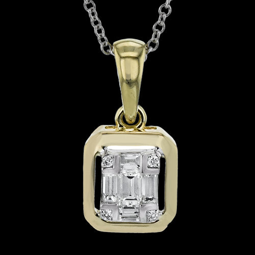 Pendant in 18k Gold with Diamonds