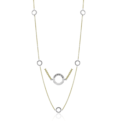 Necklace in 18k Gold with Diamonds