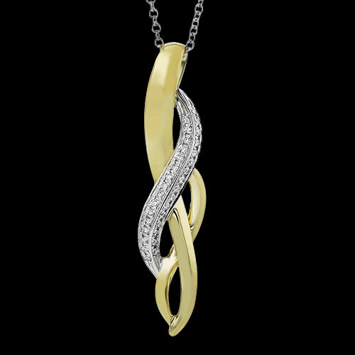 Pendant in 18k Gold with Diamonds