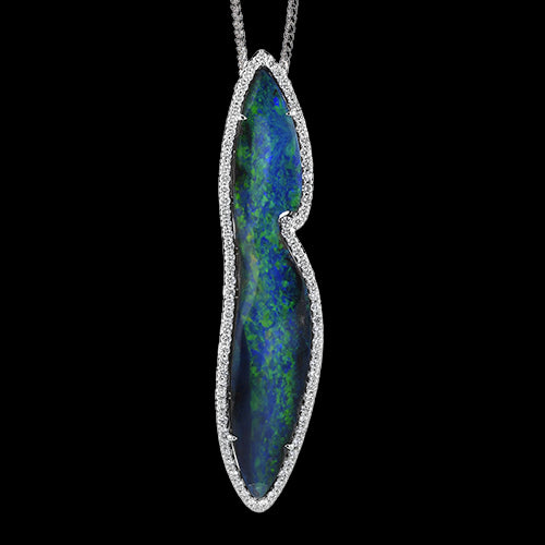 Color Pendant in 18k Gold with Diamonds