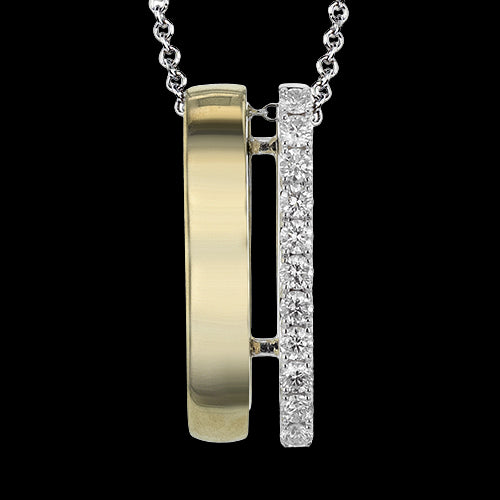 Pendant in 18k Gold with Diamonds