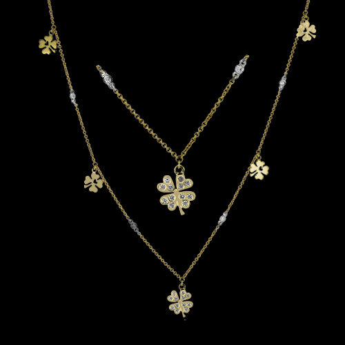 Necklace in 18k Gold with Diamonds
