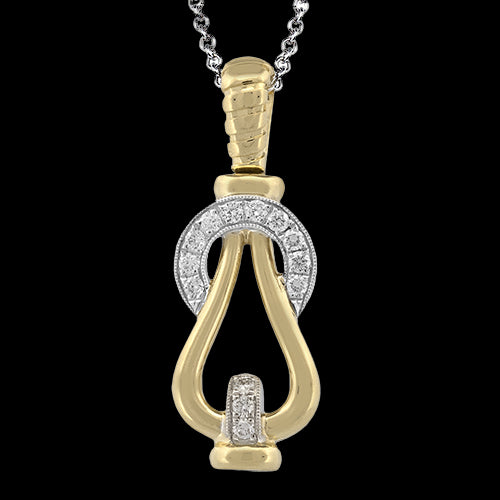 Pendant in 18k Gold with Diamonds