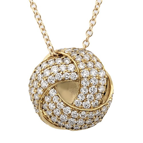 Pendant in 18k Gold with Diamonds