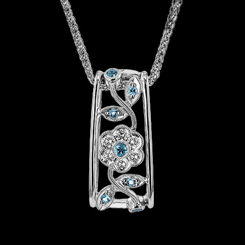 Color Pendant in 18k Gold with Diamonds