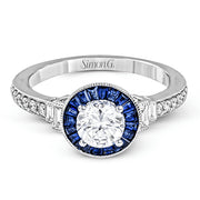 Engagement Ring in 18k Gold with Diamonds