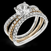 Wedding Set in 18k Gold with Diamonds