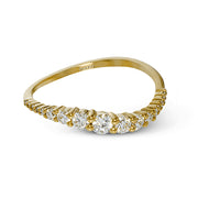 Right Hand Ring in 18k Gold with Diamonds