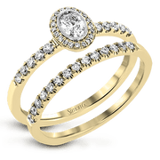 Wedding Set in 18k Gold with Diamonds