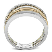 Right Hand Ring in 18k Gold with Diamonds