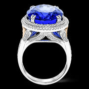 Color Ring in 18k Gold with Diamonds