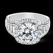 Engagement Ring in 18k Gold with Diamonds