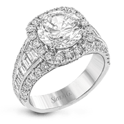 Engagement Ring in 18k Gold with Diamonds