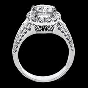 Engagement Ring in 18k Gold with Diamonds