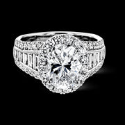 Engagement Ring in 18k Gold with Diamonds