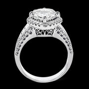 Engagement Ring in 18k Gold with Diamonds