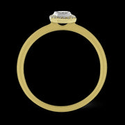 Engagement Ring in 18k Gold with Diamonds