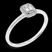 Engagement Ring in 18k Gold with Diamonds