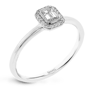 Engagement Ring in 18k Gold with Diamonds
