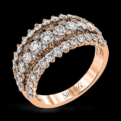 Anniversary Ring in 18k Gold with Diamonds