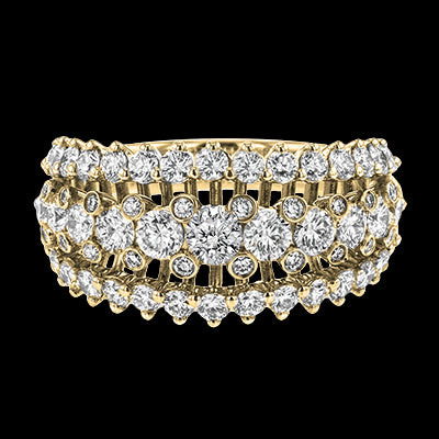 Anniversary Ring in 18k Gold with Diamonds