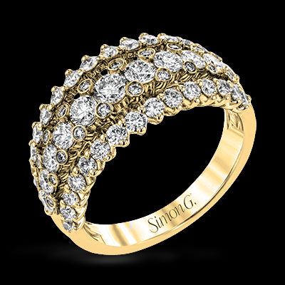 Anniversary Ring in 18k Gold with Diamonds