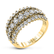 Anniversary Ring in 18k Gold with Diamonds