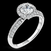 Engagement Ring in 18k Gold with Diamonds