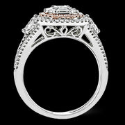 Engagement Ring in 18k Gold with Diamonds