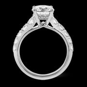 Engagement Ring in 18k Gold with Diamonds