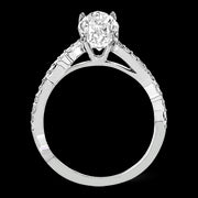 Engagement Ring in 18k Gold with Diamonds