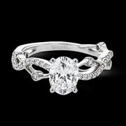 Engagement Ring in 18k Gold with Diamonds