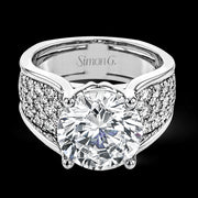 Engagement Ring in 18k Gold with Diamonds